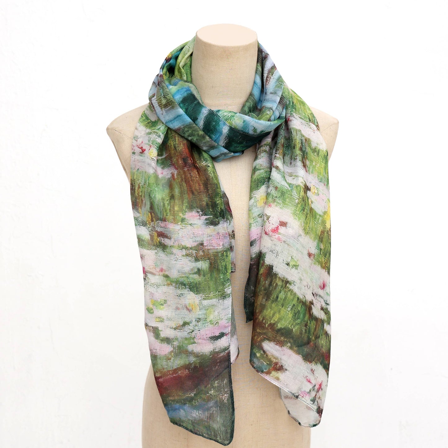 Claude Monet-Bridge over a Pond of Water Lilies Scarf