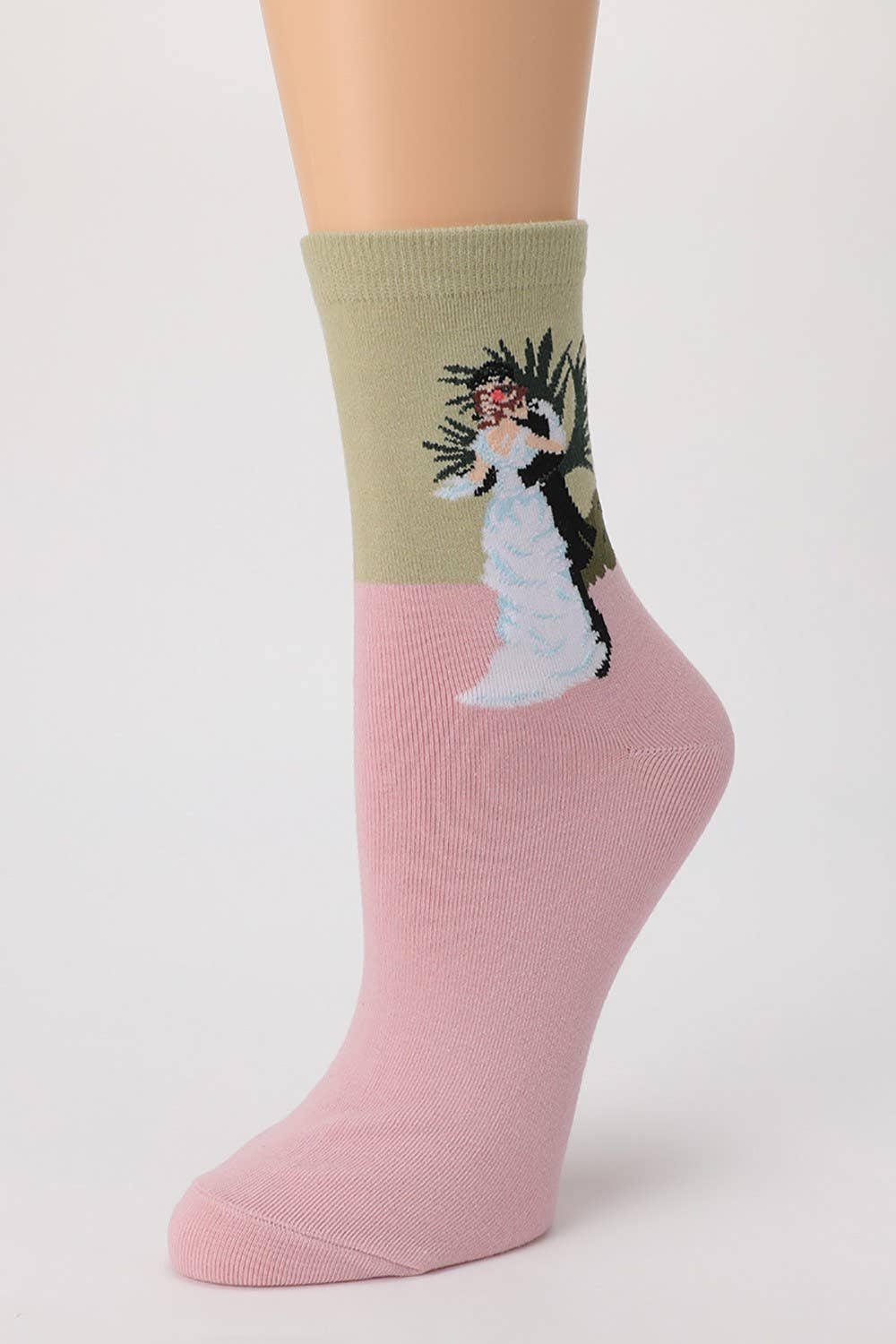 Famous Painting Crew Length Socks