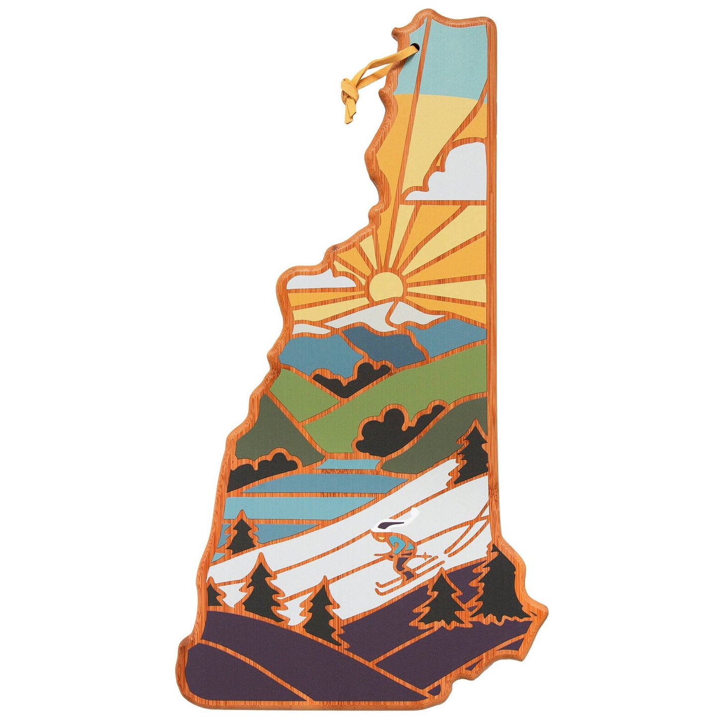 New Hampshire Cutting Board with Artwork by Summer Stokes