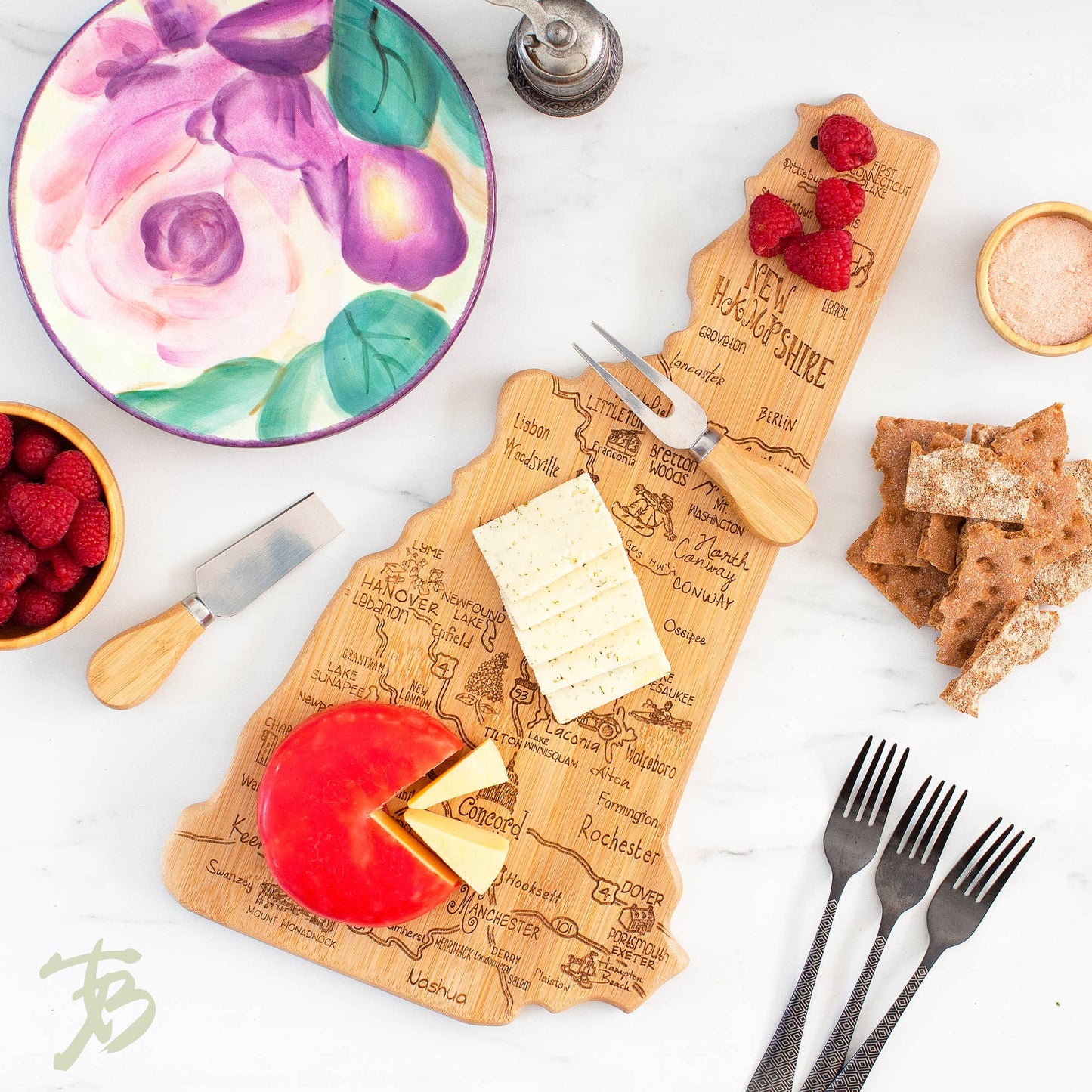 Destination New Hampshire Cutting Board