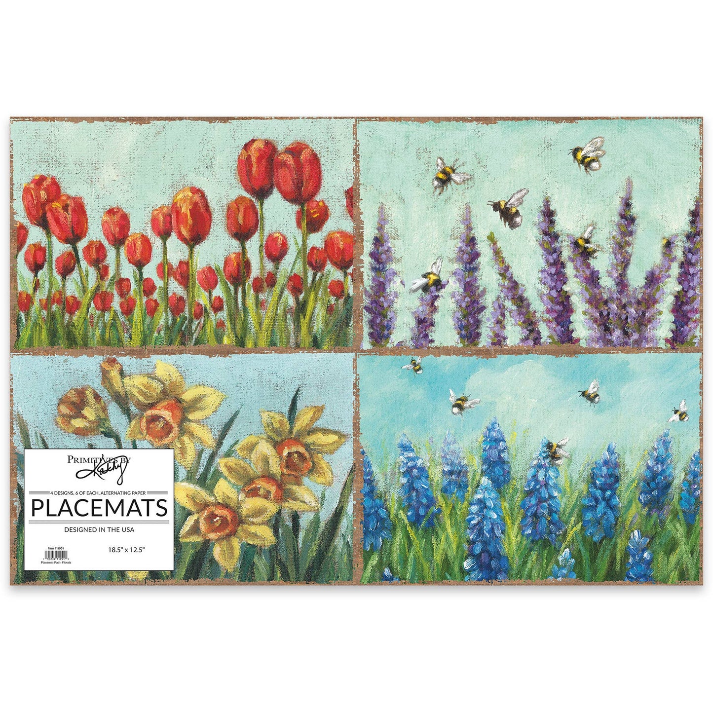 Florals Paper Placemat Pad