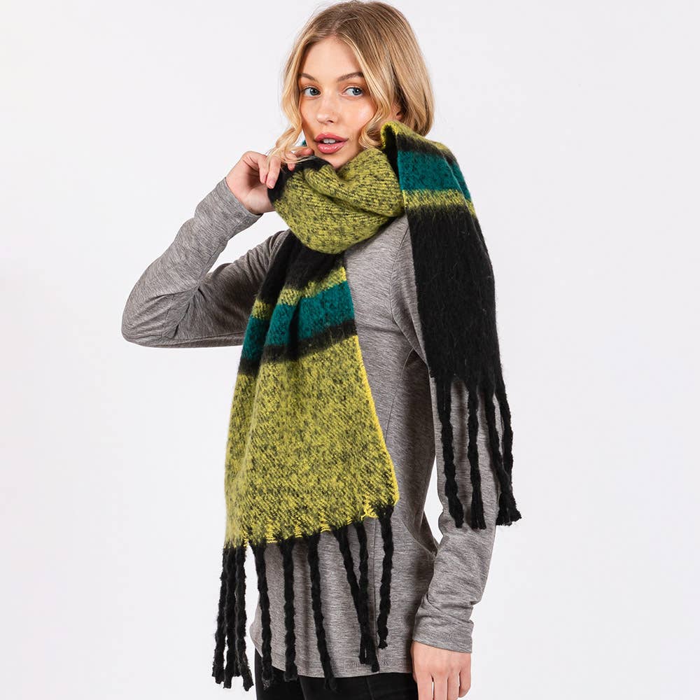 Multi Color Stripe Scarf