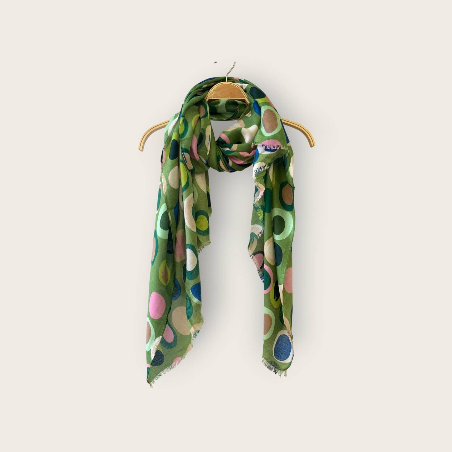 Double circle print scarves