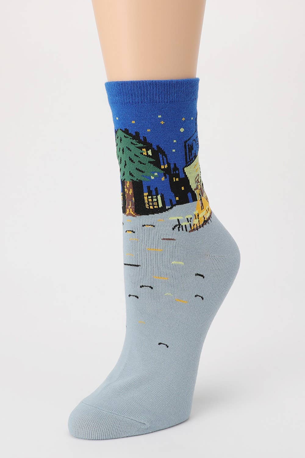 Famous Painting Crew Length Socks