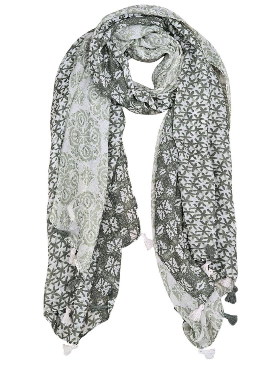 Cotton Scarves with Tassels