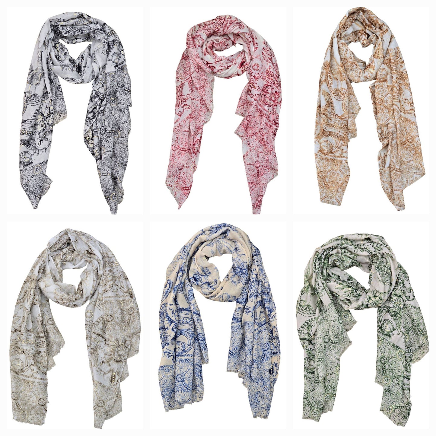Cotton Spring Summer Scarves