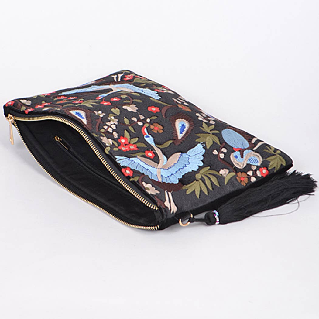 Loving Nature Clutch With Tassel Detail