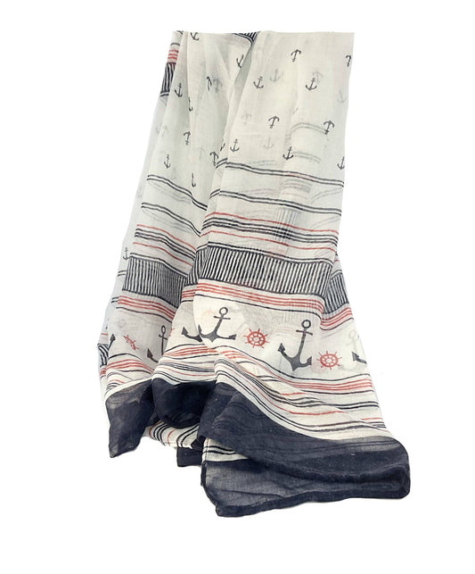 Anchor Oblong Scarf #88-2519NV
