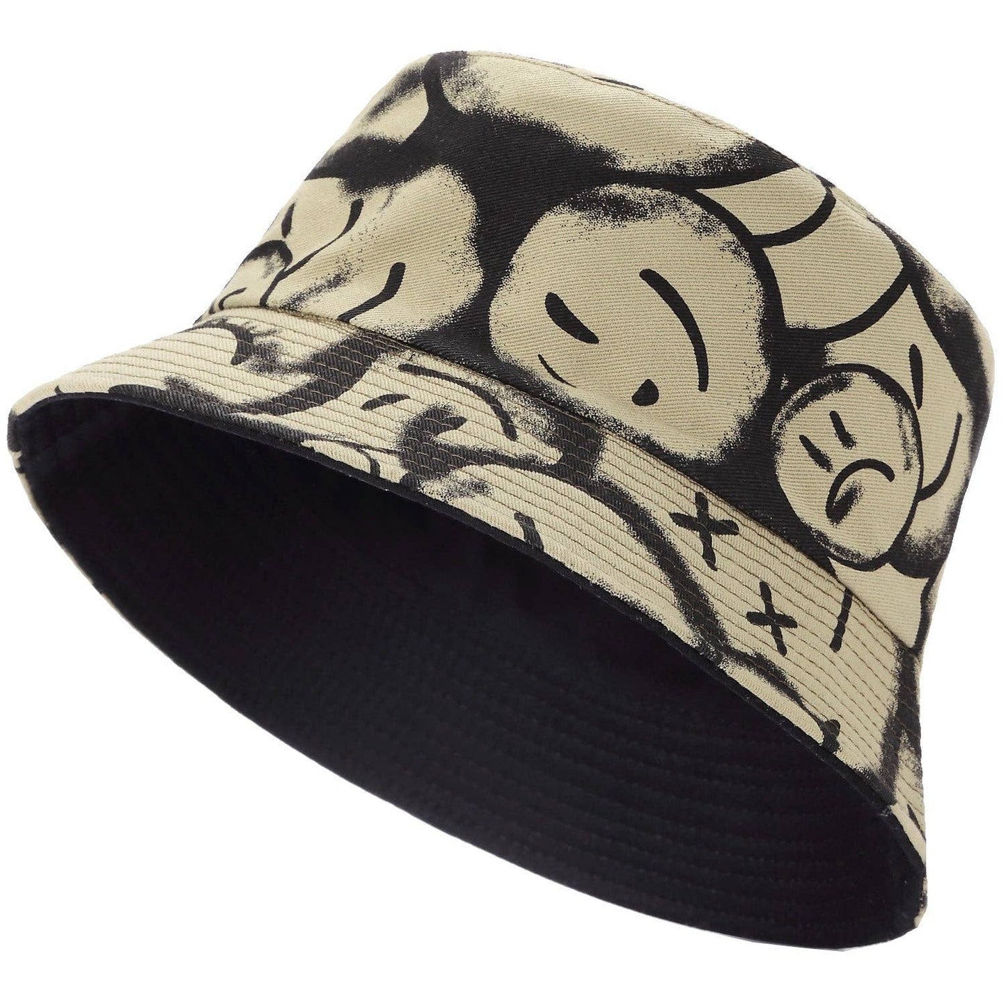 Happy face bucket hat