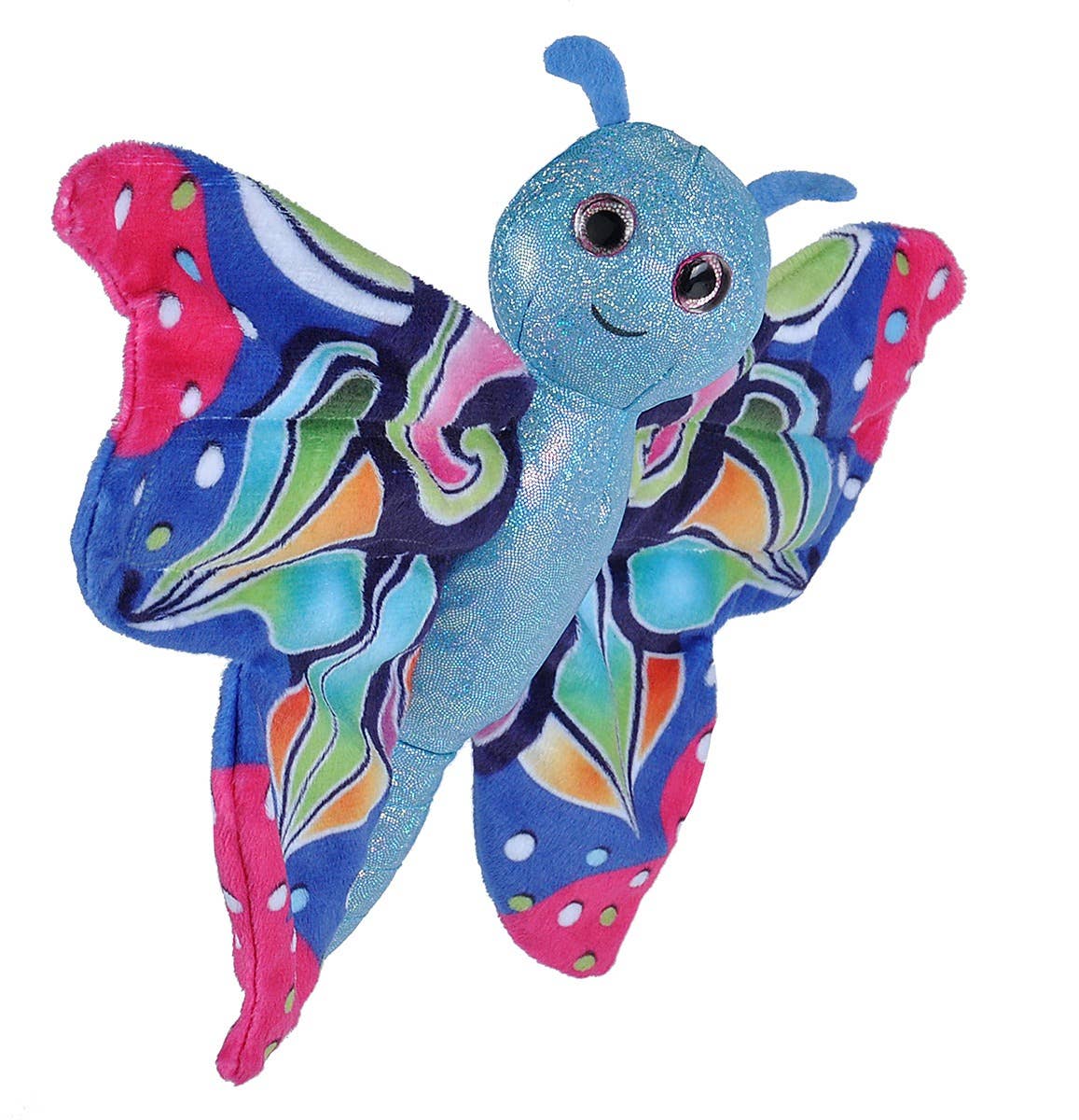 Huggers Butterfly Colorful Stuffed Animal 8"