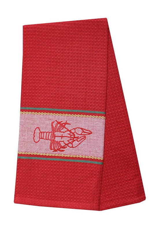Lobster Embroidery Kitchen Towels