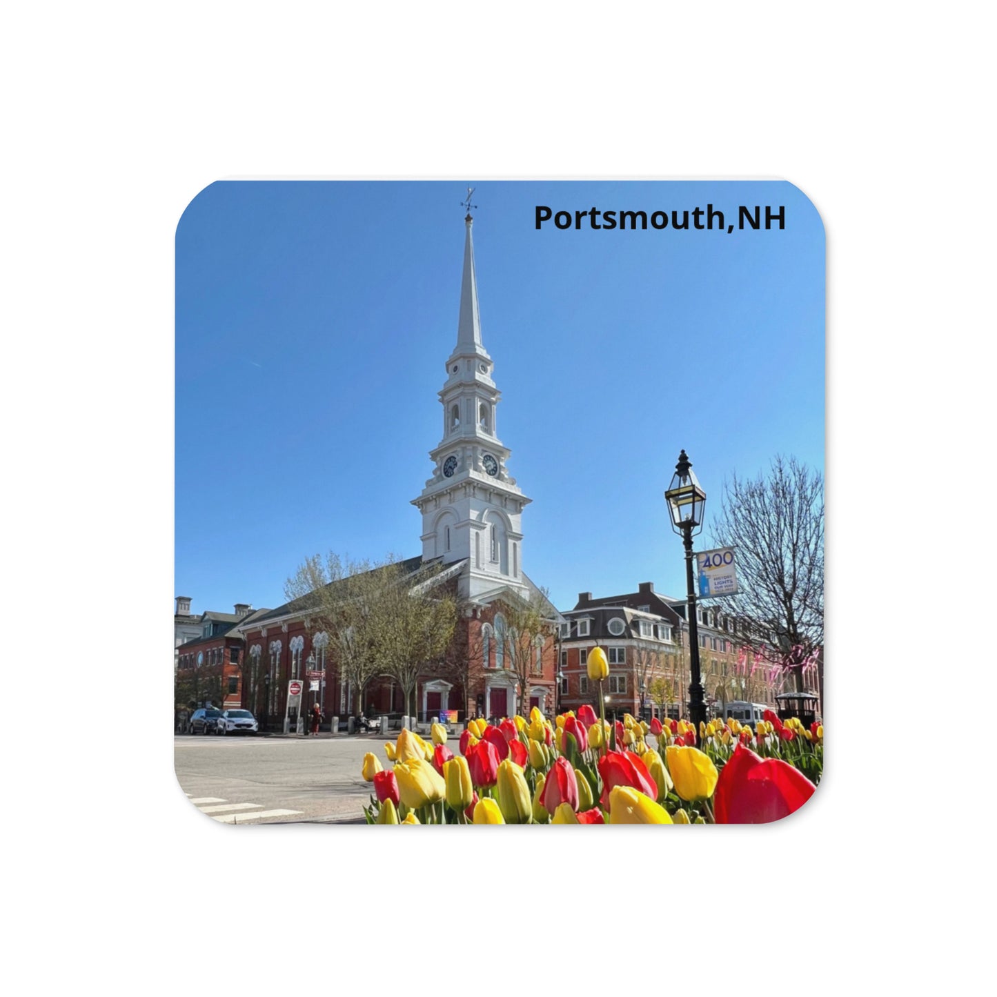 North Church Cork-back coaster
