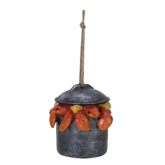 Christmas Pot With Lobsters Ornament