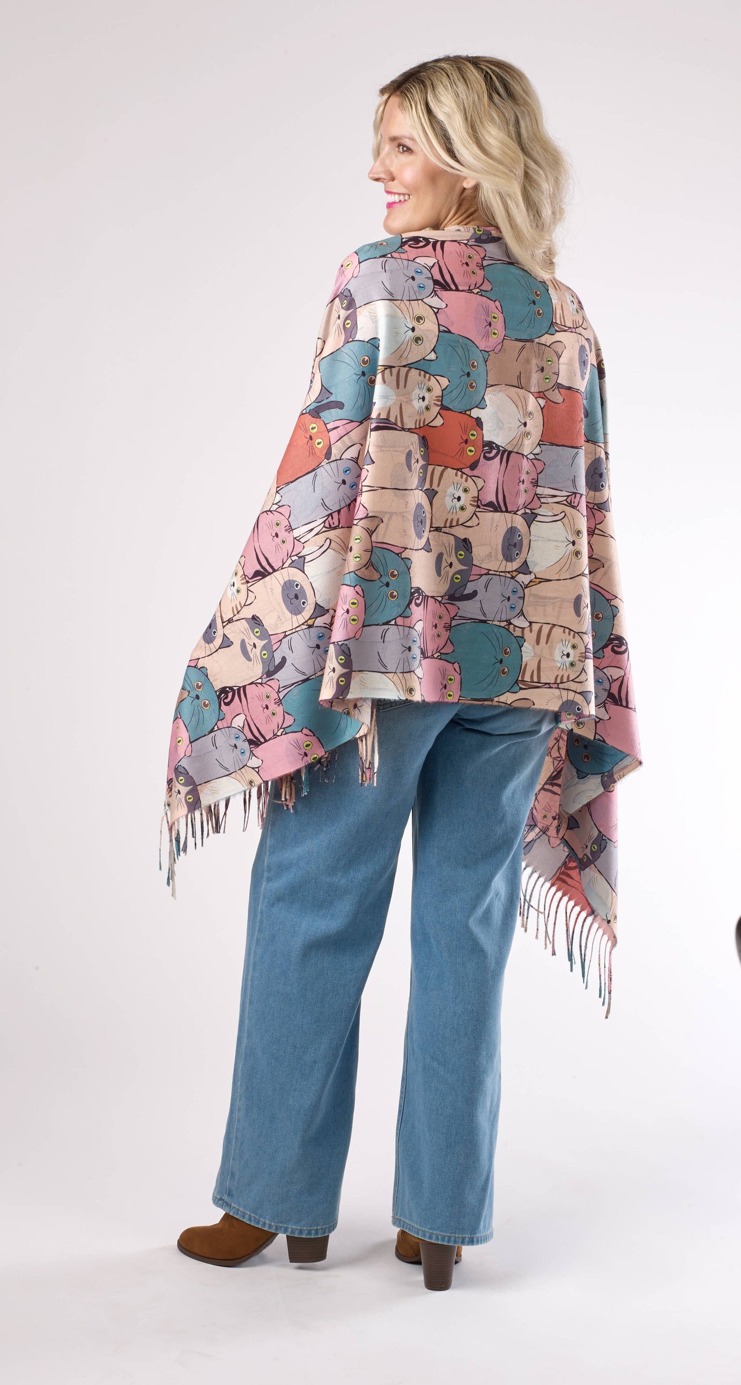 Cat Pattern Scarf