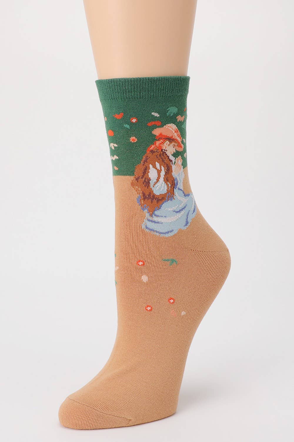 Famous Painting Crew Length Socks