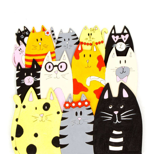 "Kittens", primed on fiberboard, 18x18cm