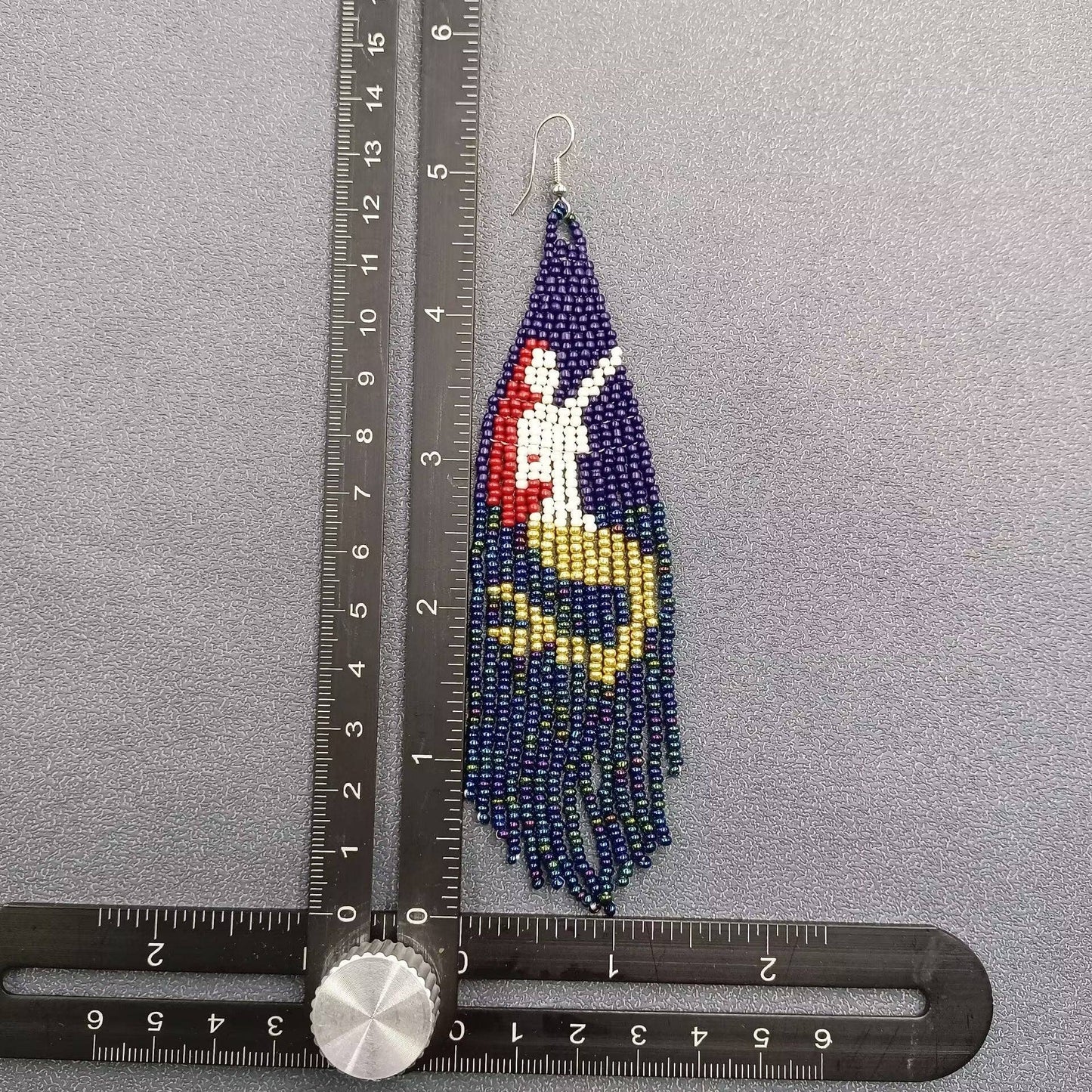 Mermaid Seed Beads Fringe Earrings