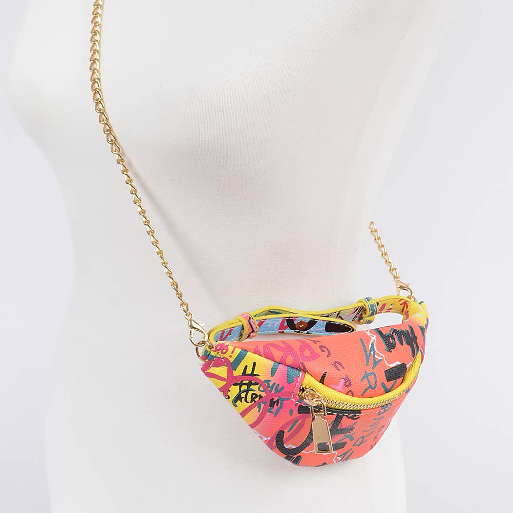 Multi Graffiti Wrist & Ankle Bag