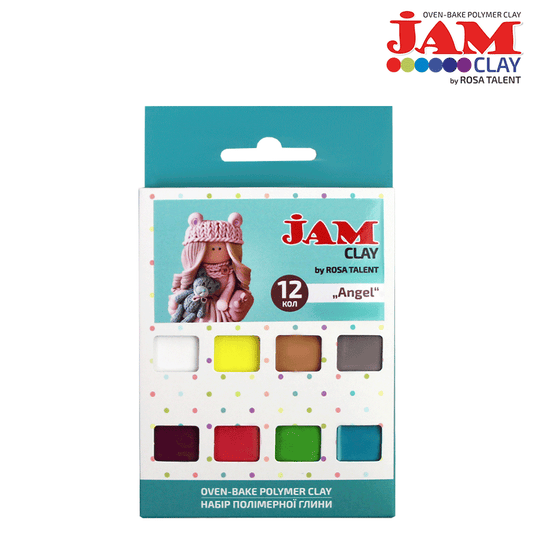 Polimer clay, set 12x20g, Jam Clay, ROSA TALENT