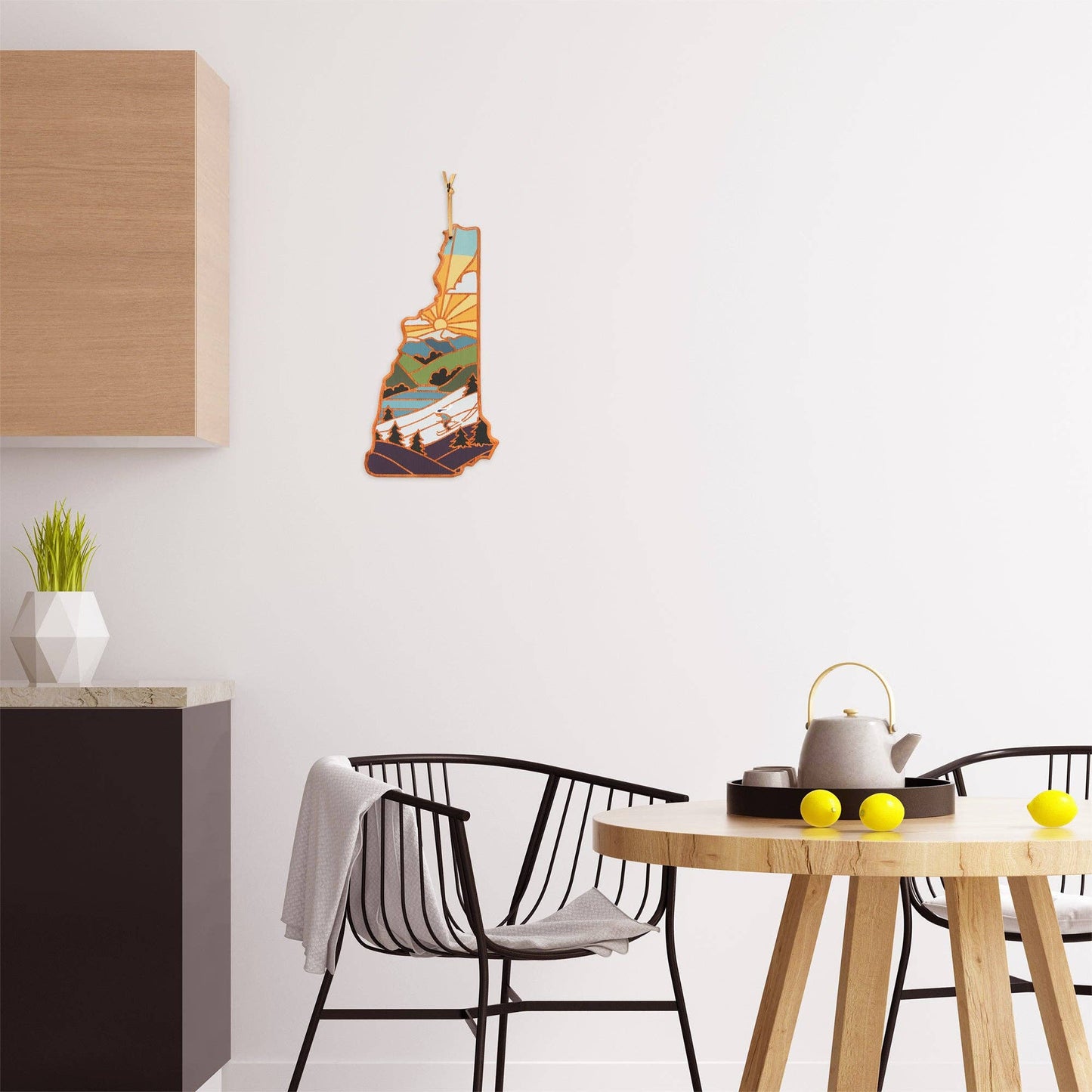 New Hampshire Cutting Board with Artwork by Summer Stokes
