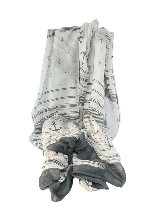 Anchor Oblong Scarf