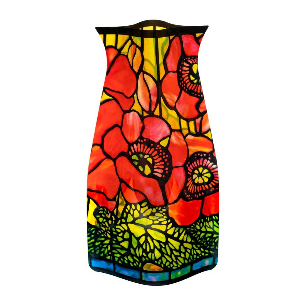 Modgy Expandable Vase - Louis C. Tiffany Poppies