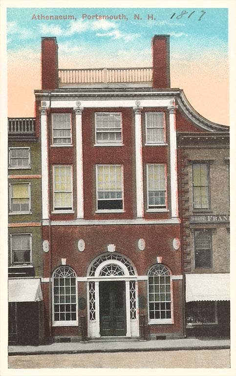 NH-02 Athenaeum, Portsmouth - Vintage Image, Magnet