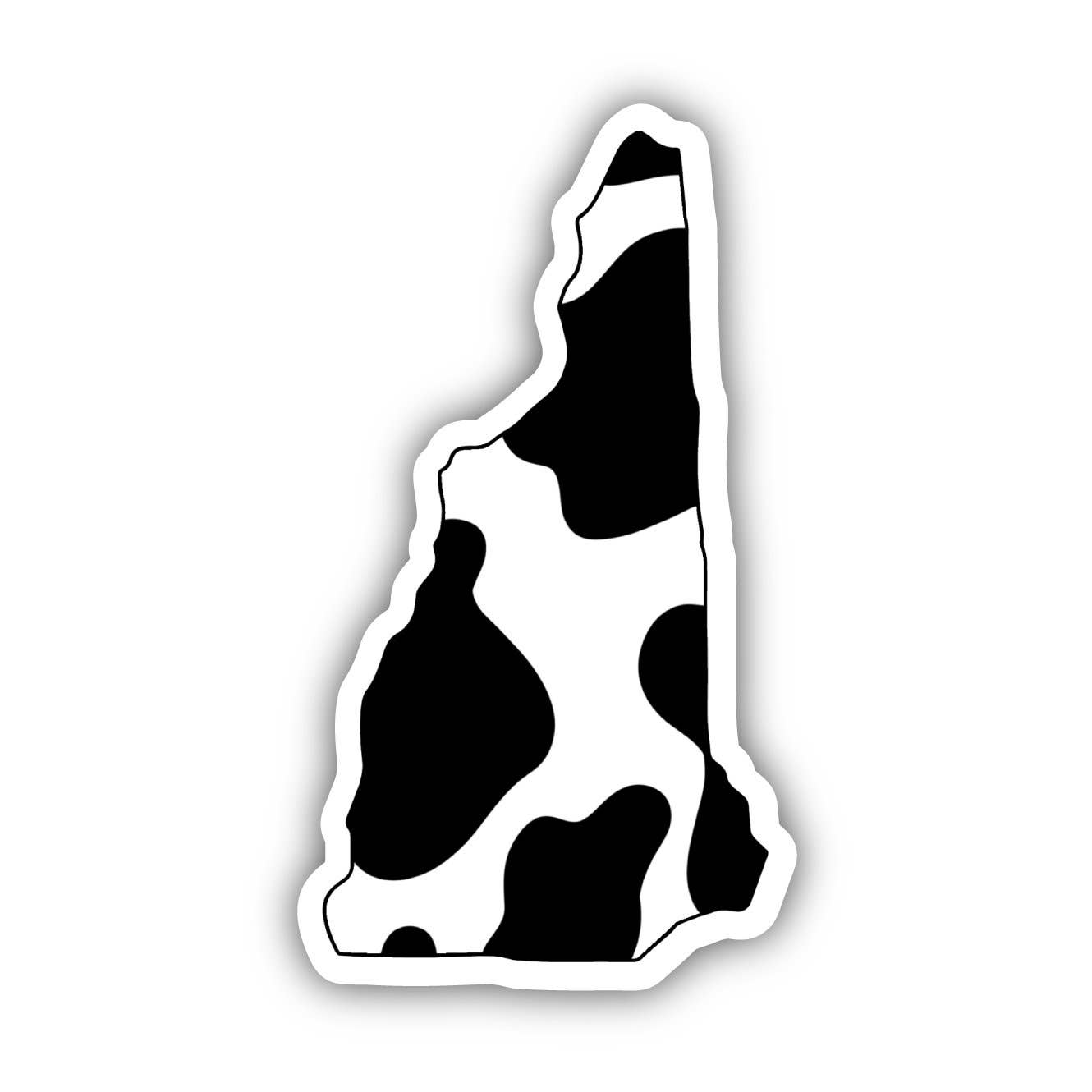 New Hampshire Cow Pattern Sticker