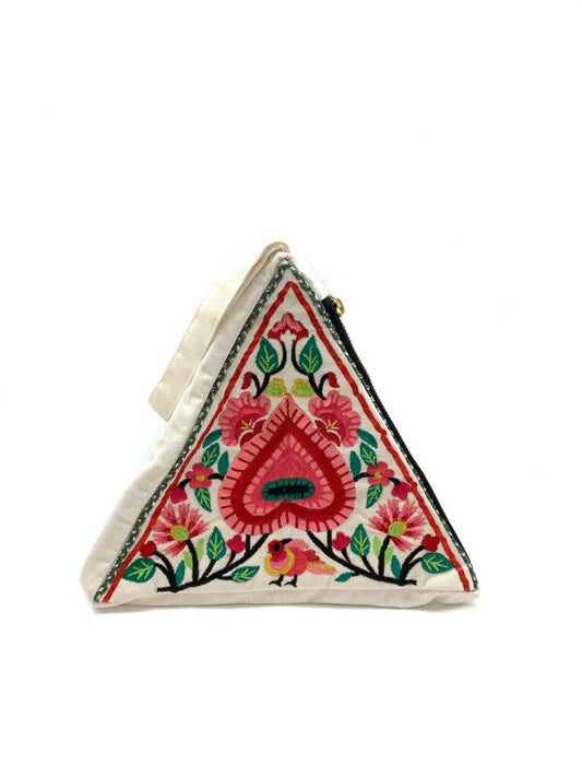 Artist in Bloom Triangle Clutch