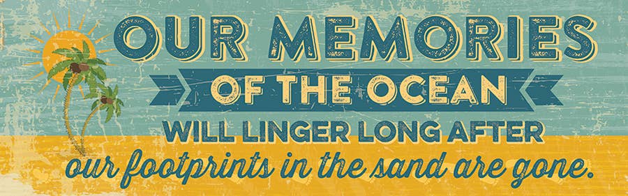 Our Memories 5 x 16 Plaque