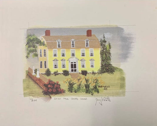 John Paul Jones House matted print