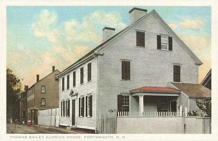 NH-167 Aldrich House, Portsmouth - Vintage Image, Magnet
