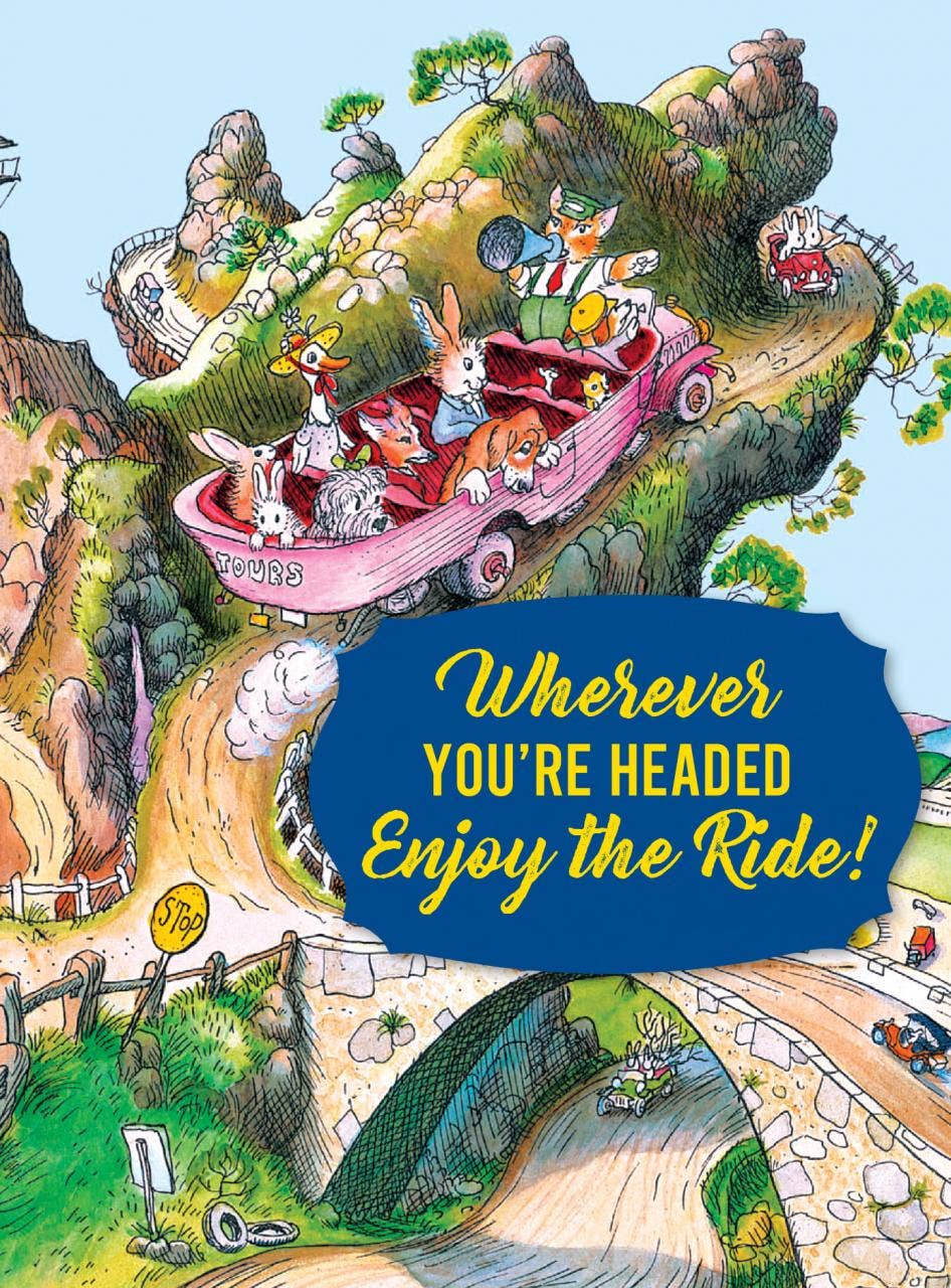 Animals in Touring Car - Magnet