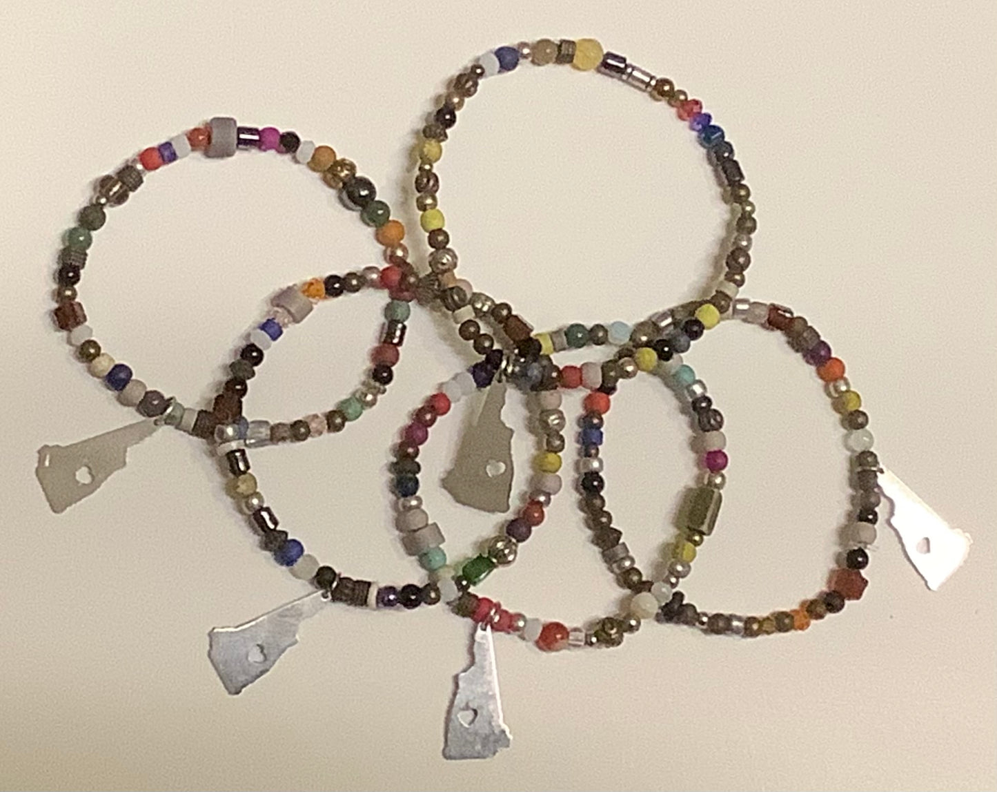 Love NH Map bracelet