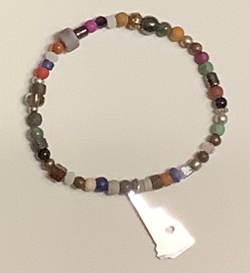 Love NH Map bracelet