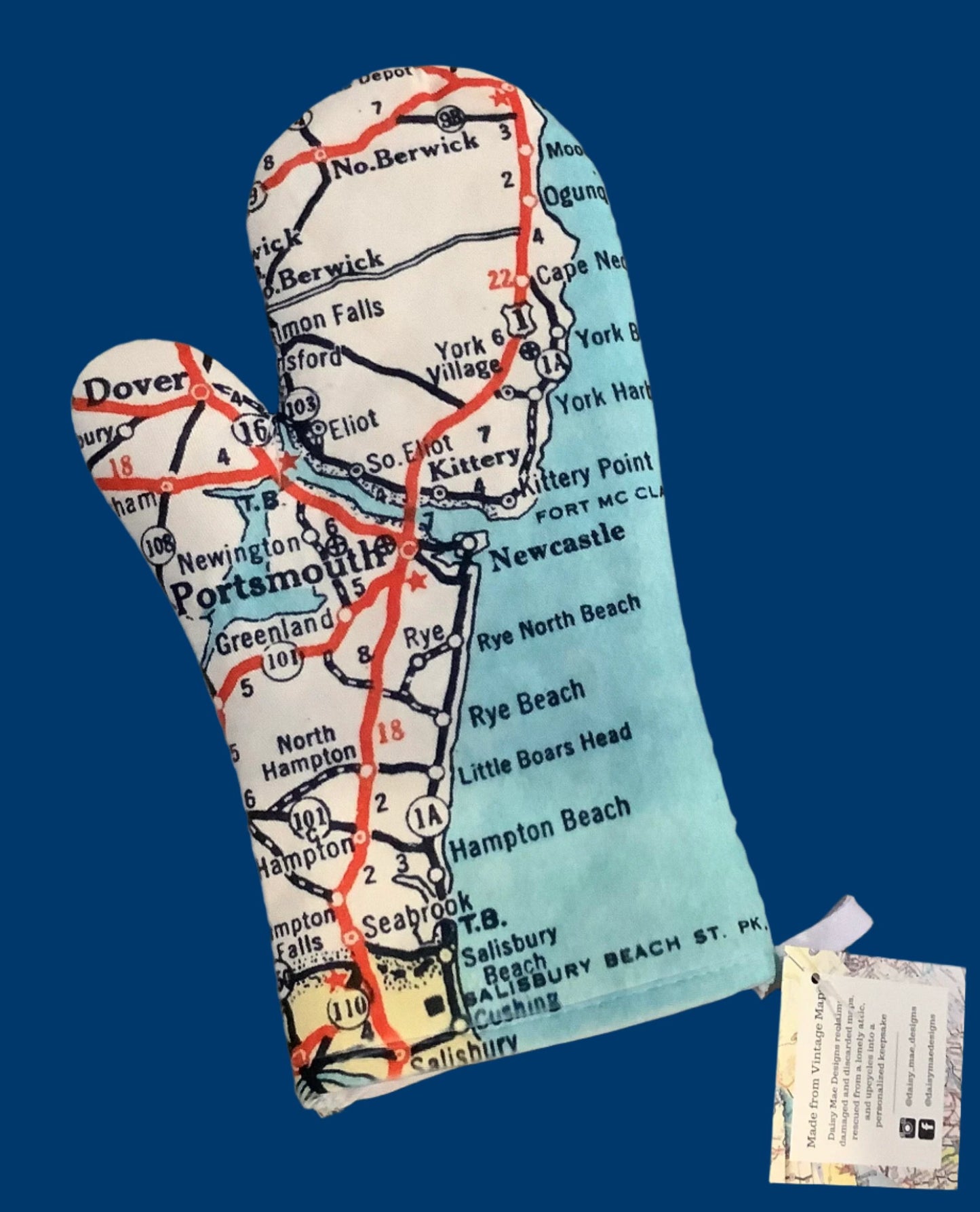 Portsmouth Map Oven Mitt