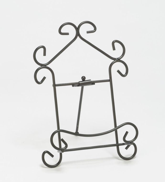 Black Scroll Metal Easels