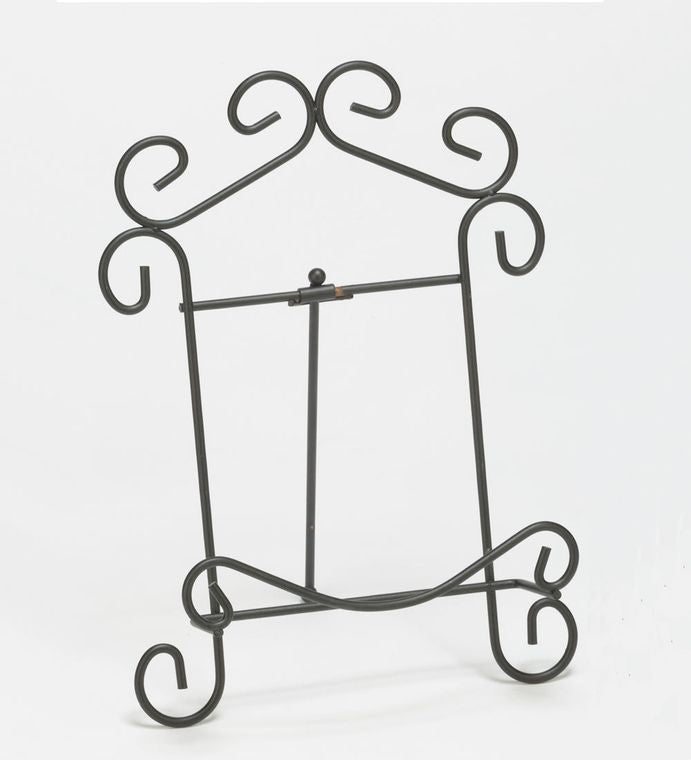 Black Scroll Metal Easels
