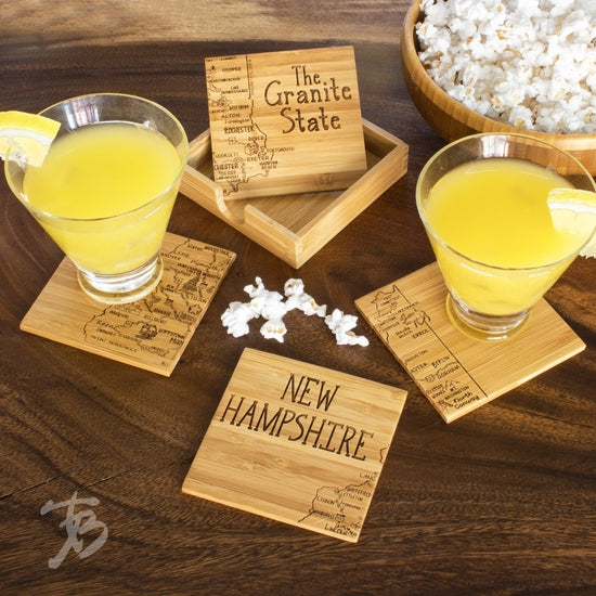 New Hampshire Puzzle 4-Pc. Coaster Set with Case