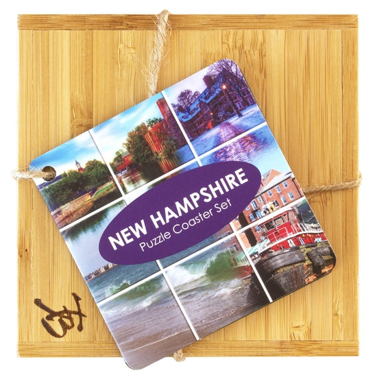 New Hampshire Puzzle 4-Pc. Coaster Set with Case