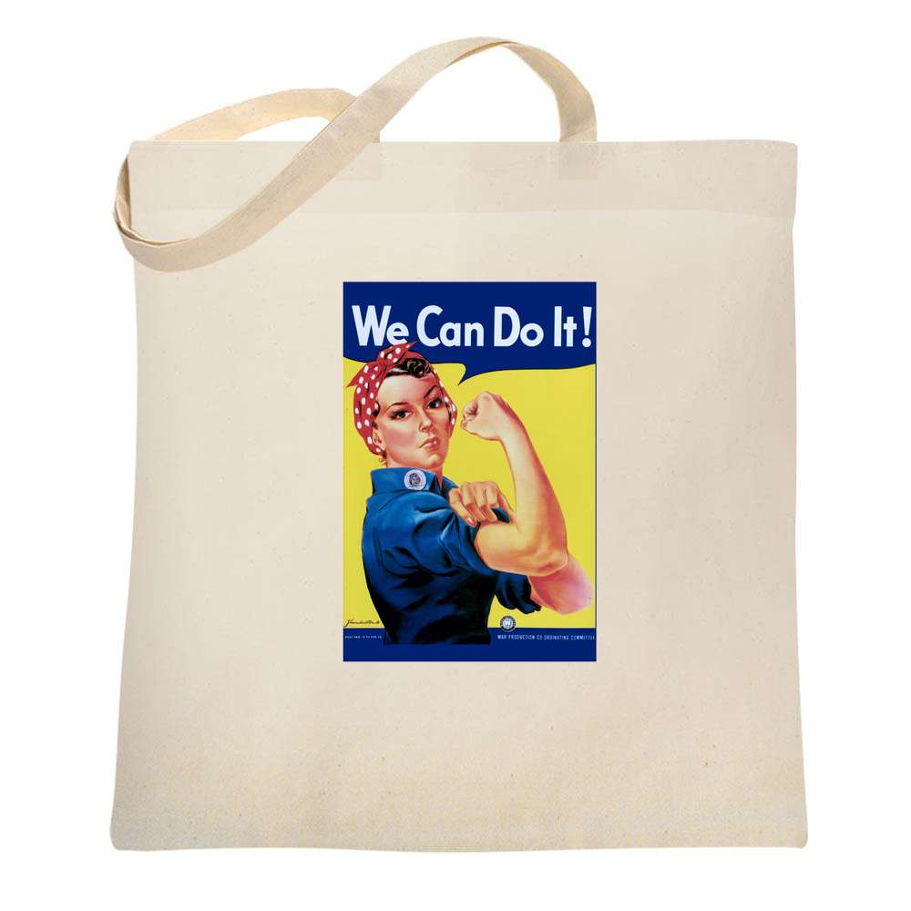 Rosie the Riveter We Can Do It Feminist Tote Bag