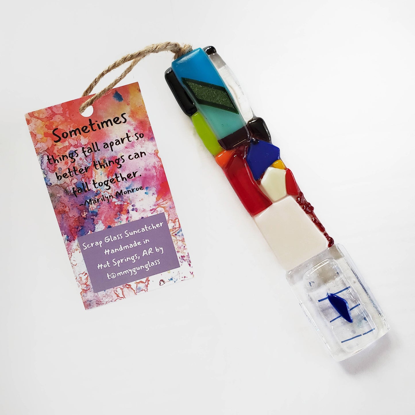 Scrap Glass Suncatchers