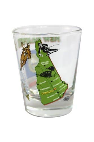 NEW HAMPSHIRE State Shot Glass 2 oz