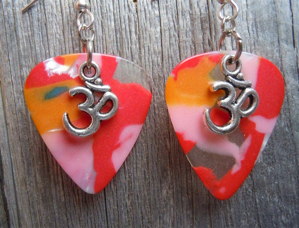 Ohm Charm Guitar Pick Earrings