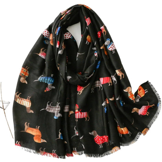 Scarvii - Cartoon Dog Pattern Fall/Winter Scarf