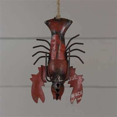 Reclaimed Metal Ornament - Lobster