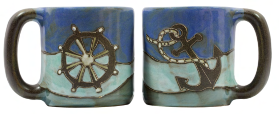 Mara Stoneware Anchors Away Mug