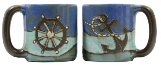 Mara Stoneware Anchors Away Mug