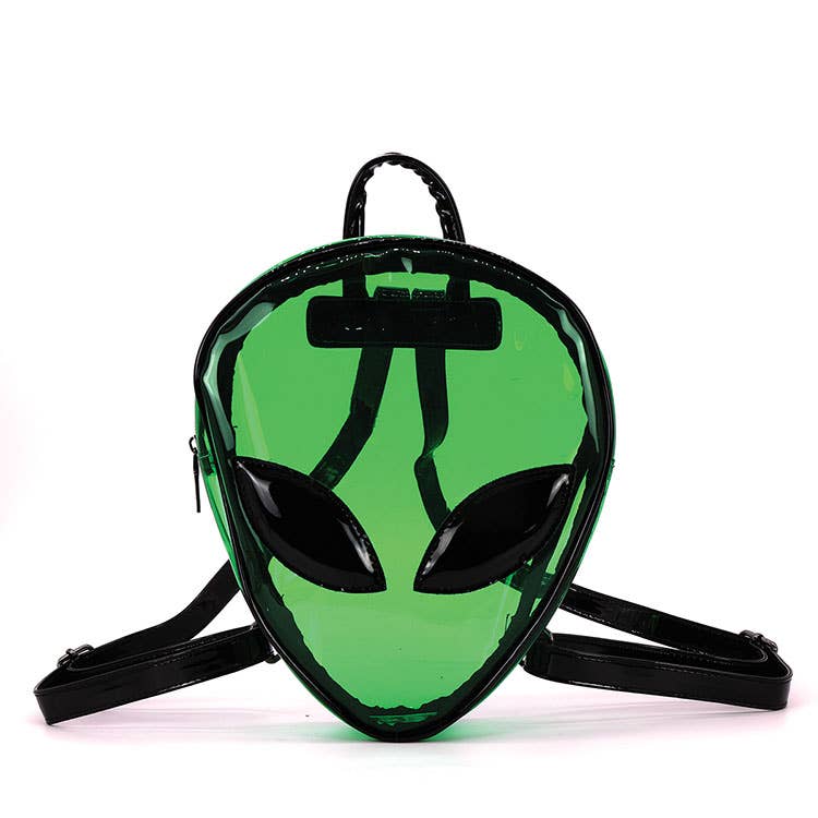 Transparent Alien Head Backpack