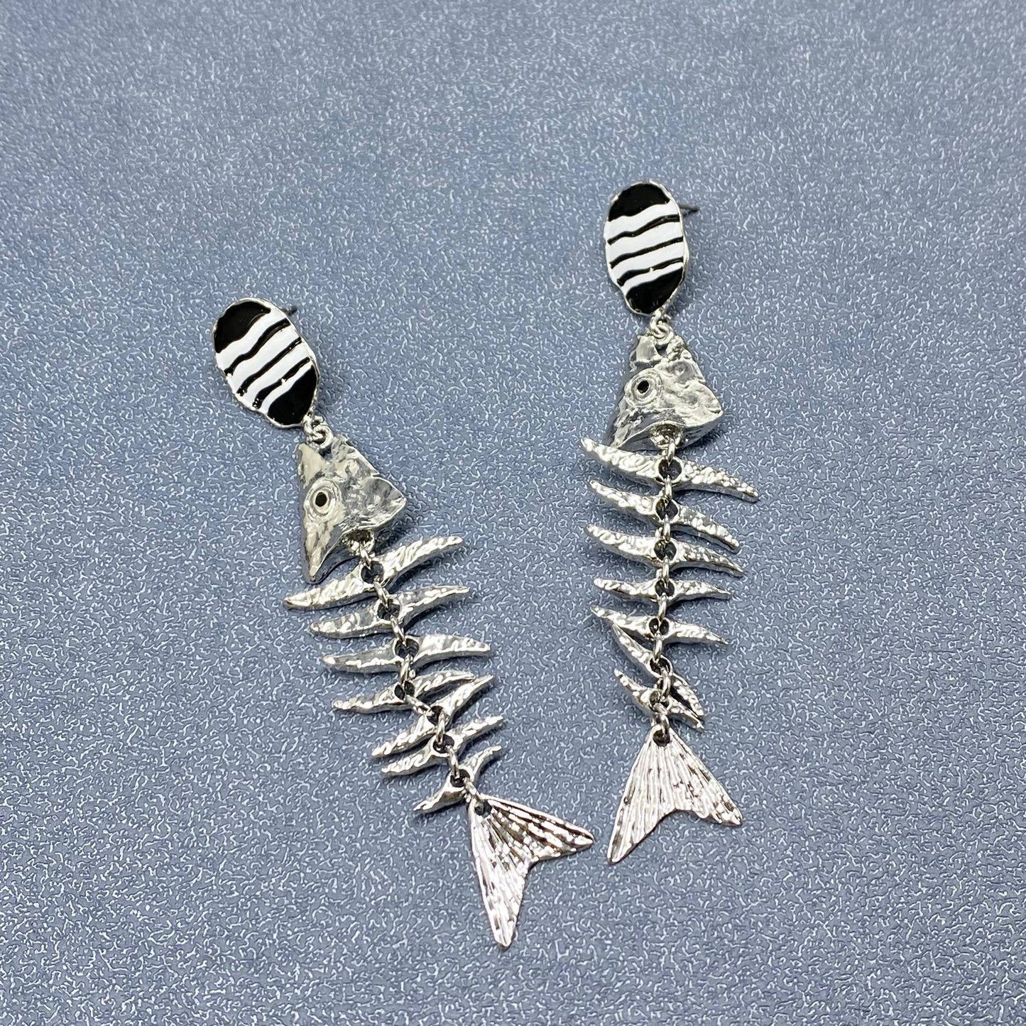 Fish Bone Dangle Earrings